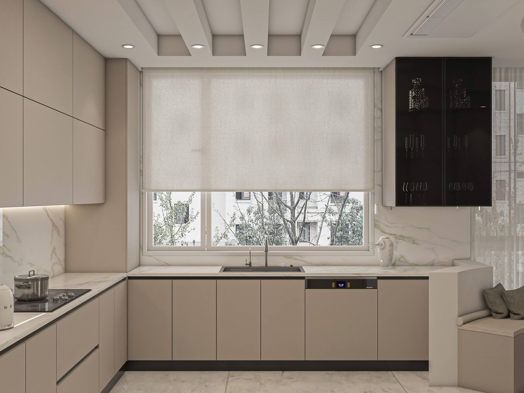 Kitchen — sink and window