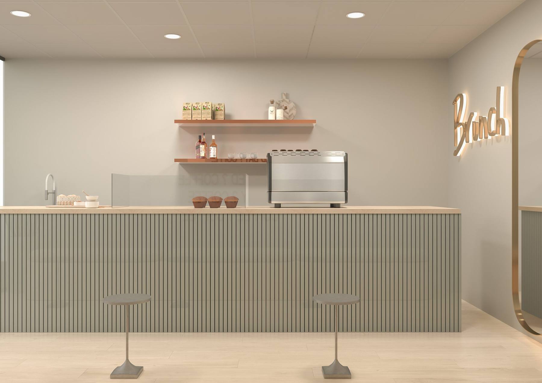 Daya Cafe — counter and bar