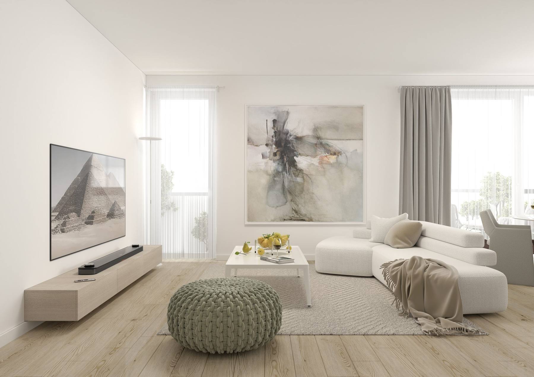 Living room – minimal white