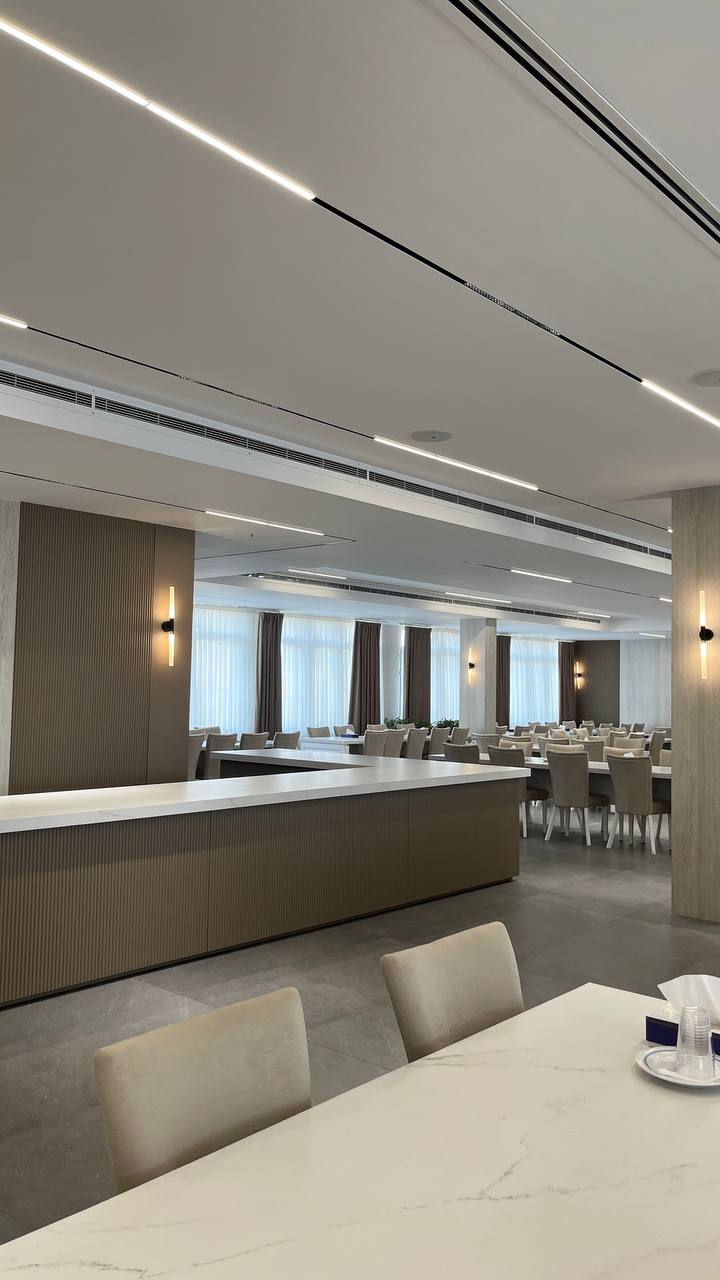 Buffet counter — wider view