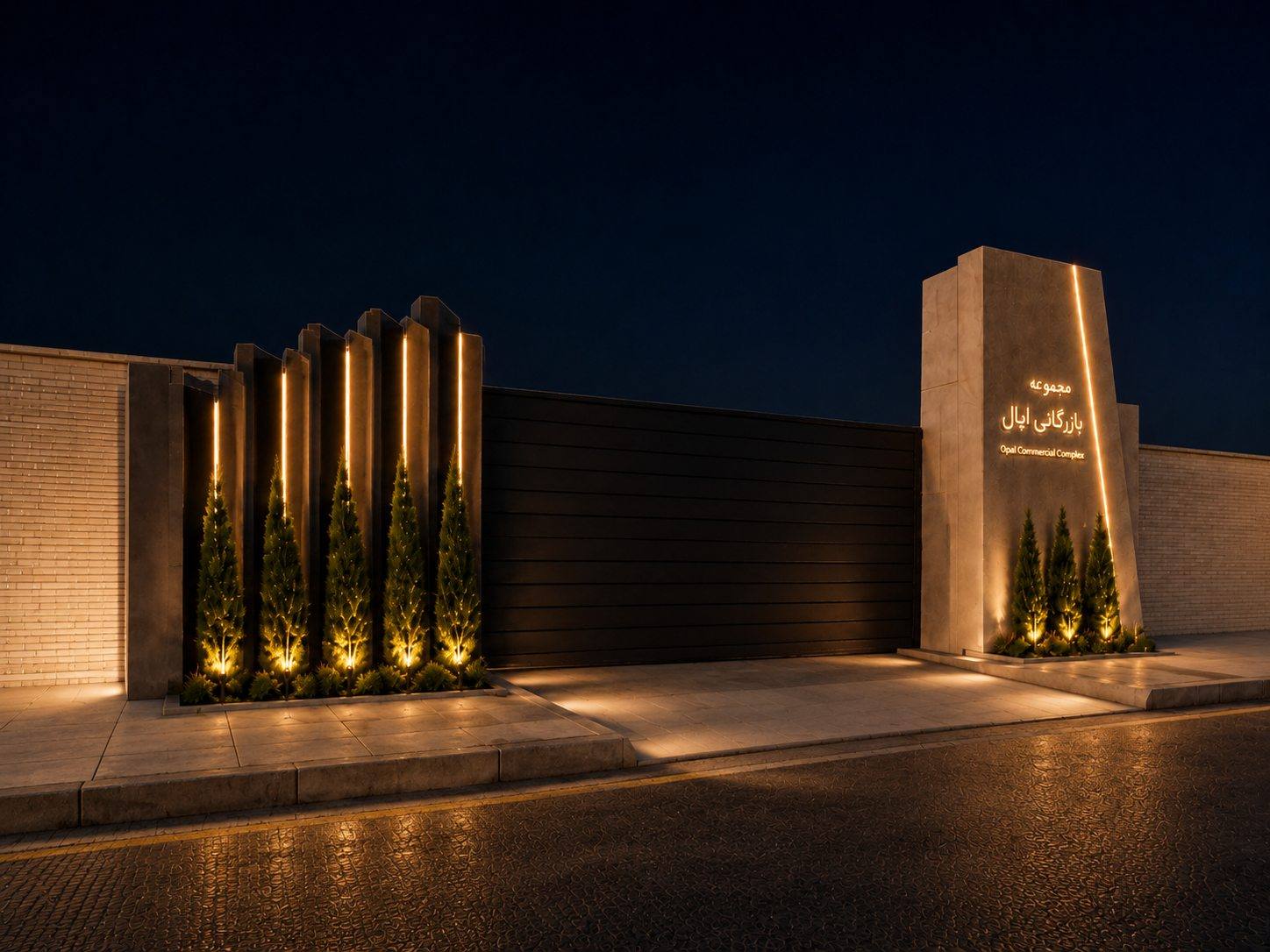 Cargo Transfer Entrance Night View 4