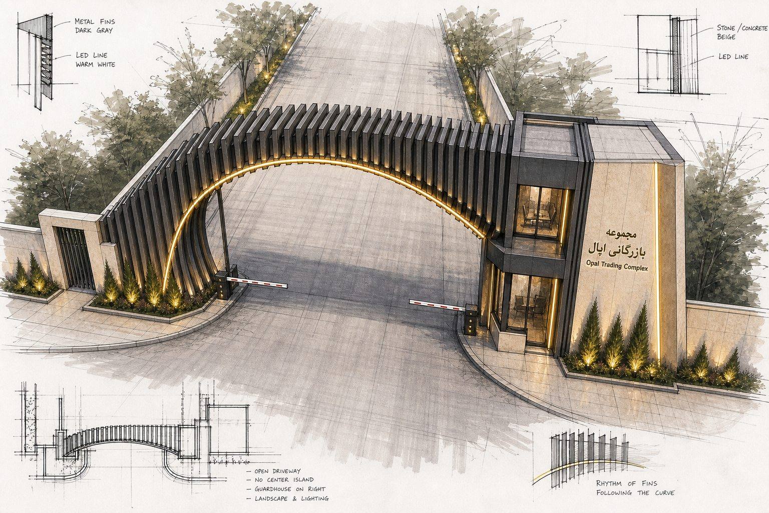 Main Entrance Design Sketch