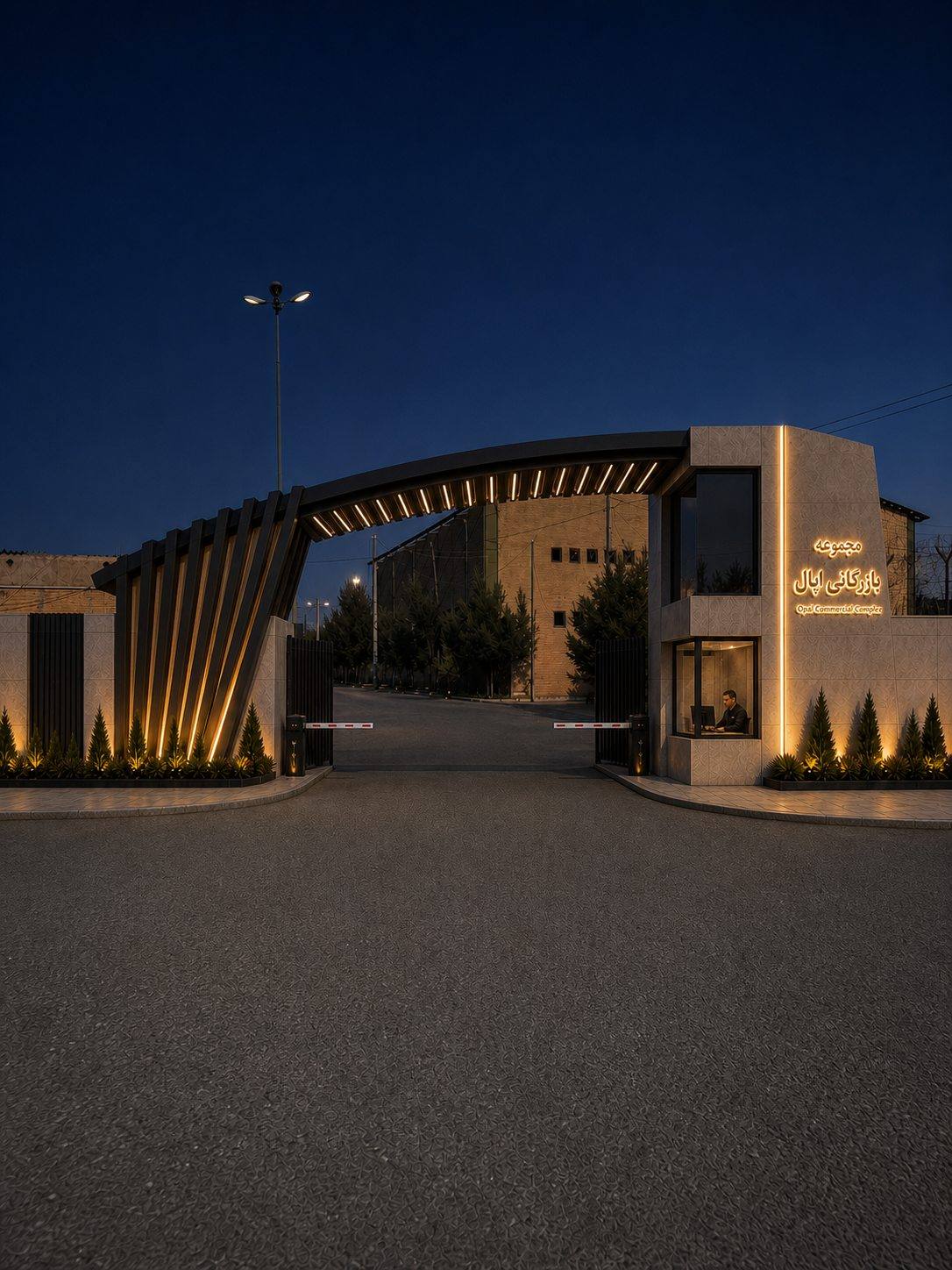 Secondary Entrance Night View 1