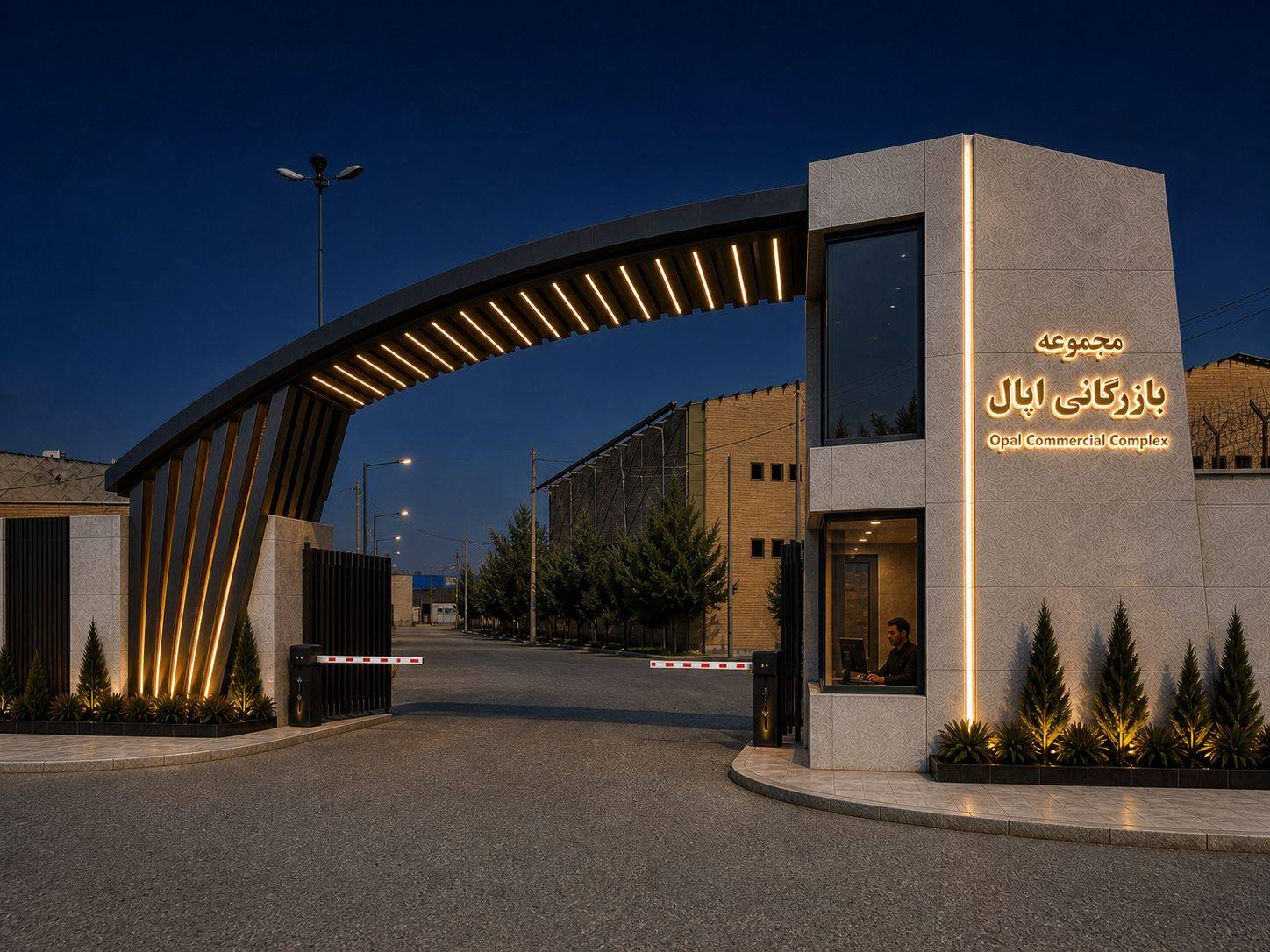 Secondary Entrance Night View 2