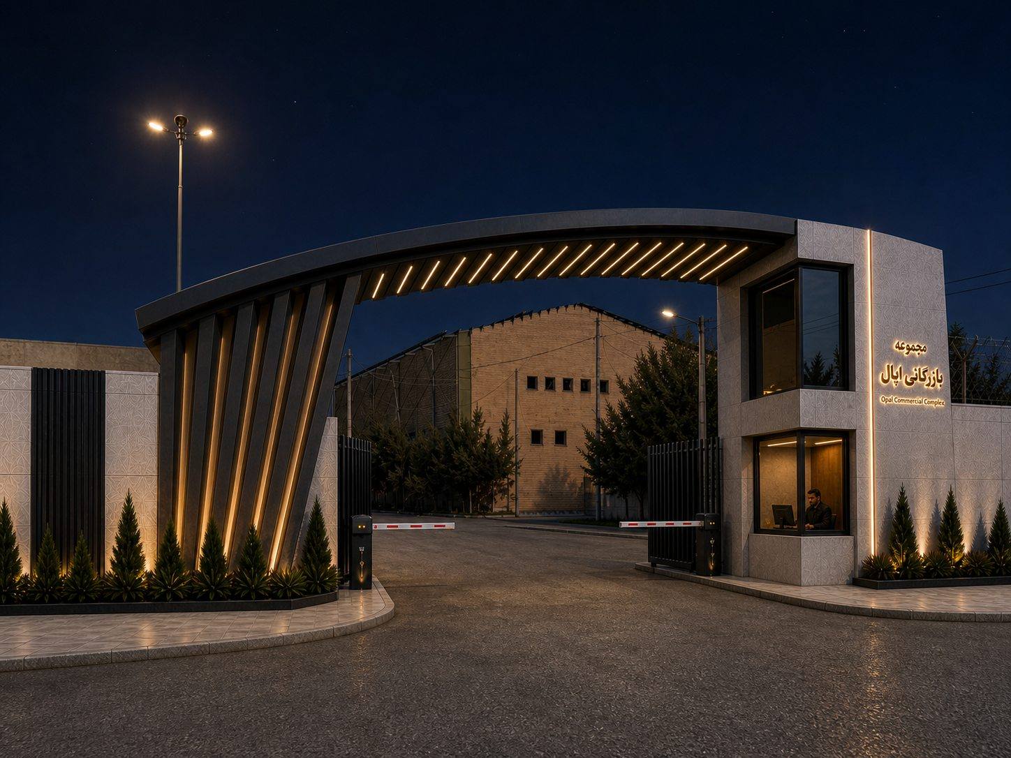 Secondary Entrance Night View 3