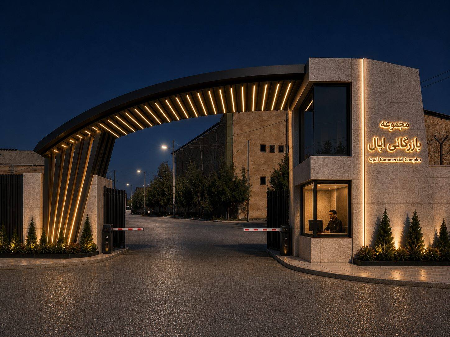 Secondary Entrance Night View 4