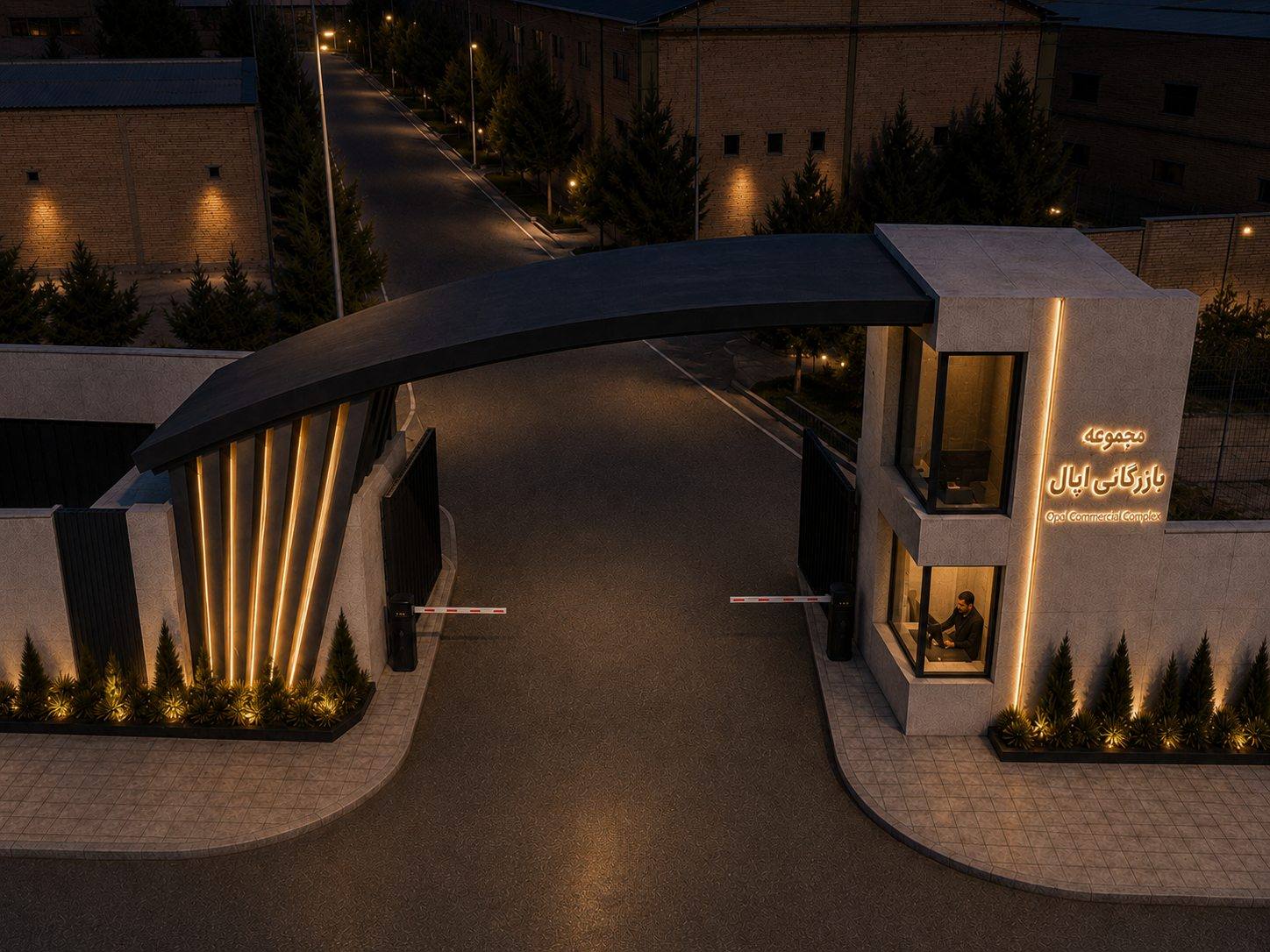 Secondary Entrance Night View 5