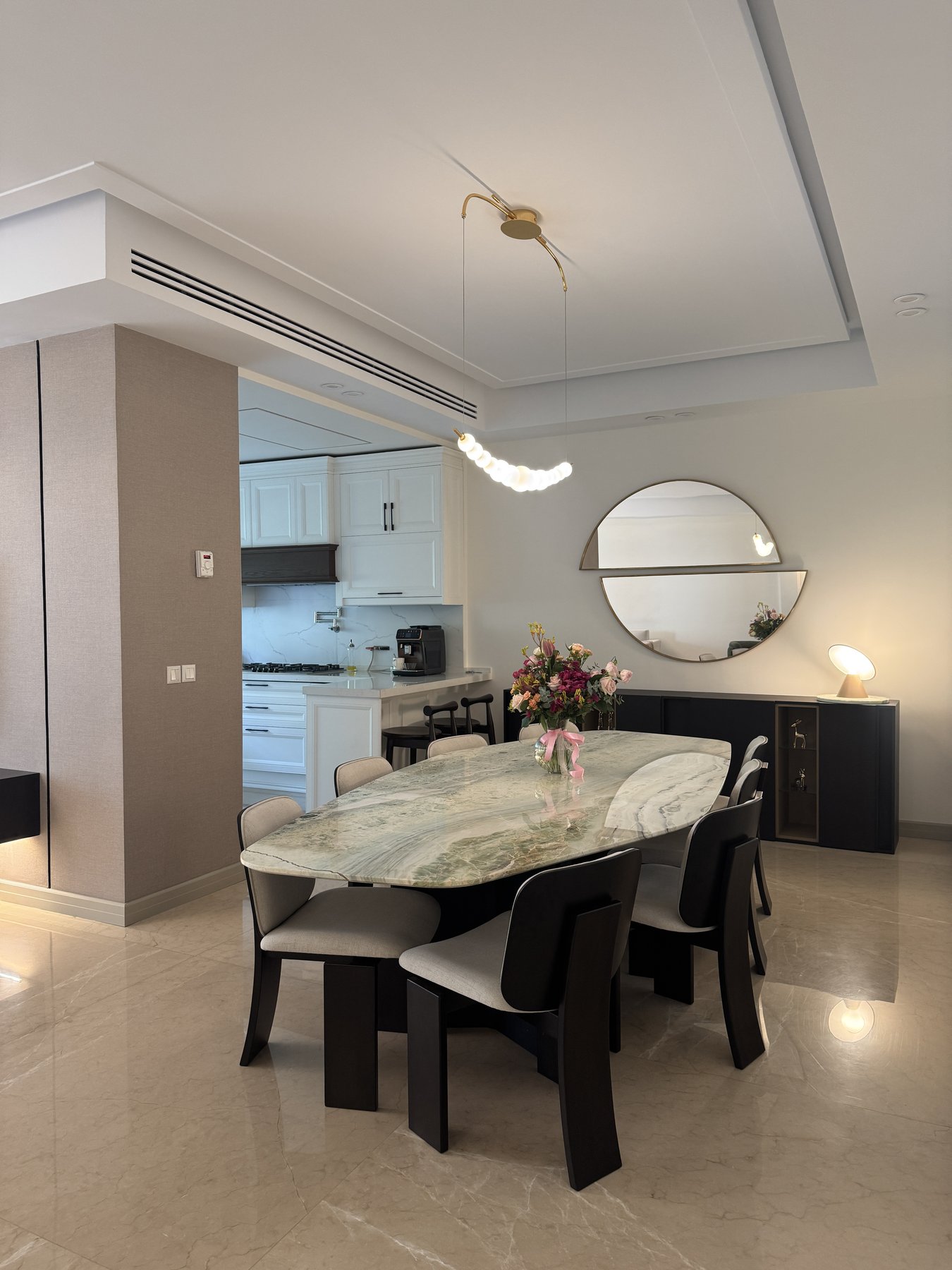 Dining room — evening light